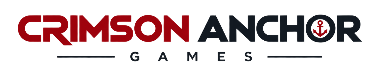 Crimson Anchor Games · Dark · for light backgrounds